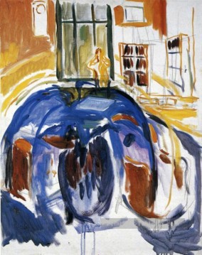 portrait Tableau Peinture - auto   portrait pendant la maladie oculaire ii 1930 Edvard Munch